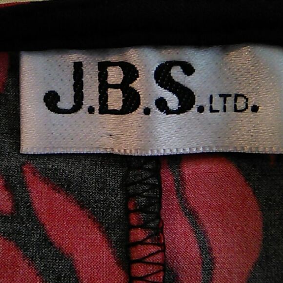 J.B.S. Sparkly Red and Black Swing Dress - Picture 7 of 10